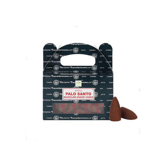 Set of 6 Packets of Satya Palo Santo Backflow Dhoop Cones - DuvetDay.co.uk