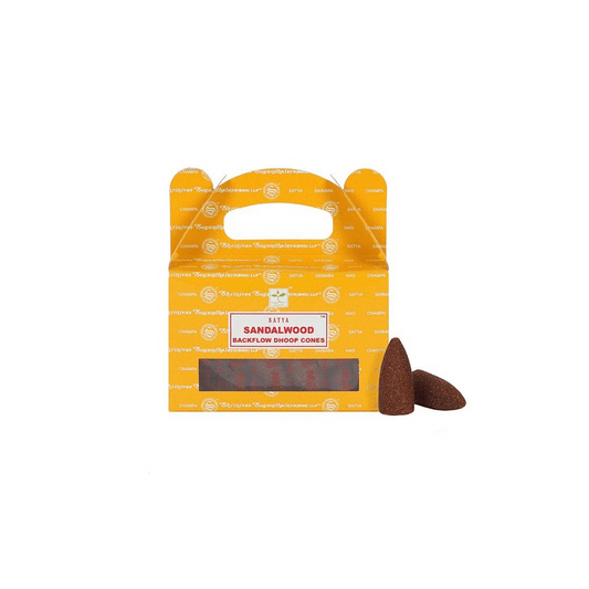 Set of 6 Packets of Satya Sandalwood Backflow Dhoop Cones - DuvetDay.co.uk