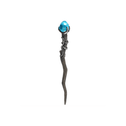 Silver Claw Wand with Blue Gem - DuvetDay.co.uk