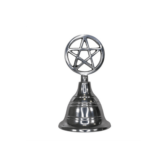 Silver Pentagram Altar Bell - DuvetDay.co.uk