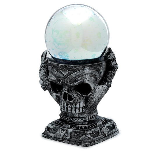 Silver Skull LED Metallic Orb - DuvetDay.co.uk