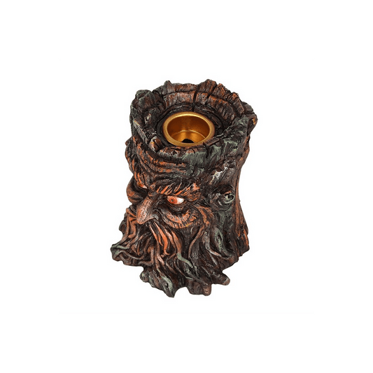 Small Green Man Backflow Incense Burner - DuvetDay.co.uk