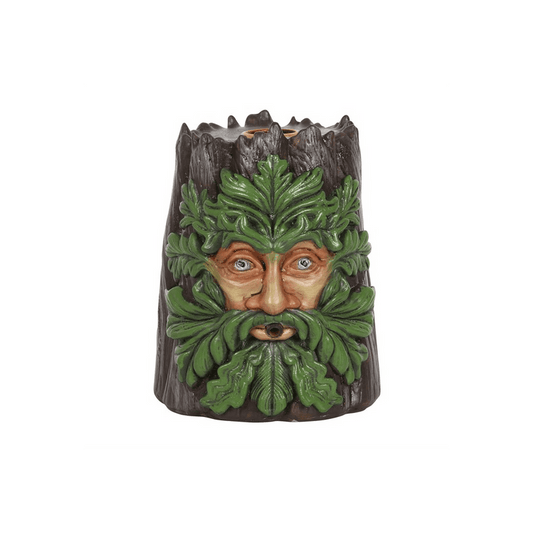 Spirit of the Trees Green Man Backflow Incense Burner - DuvetDay.co.uk