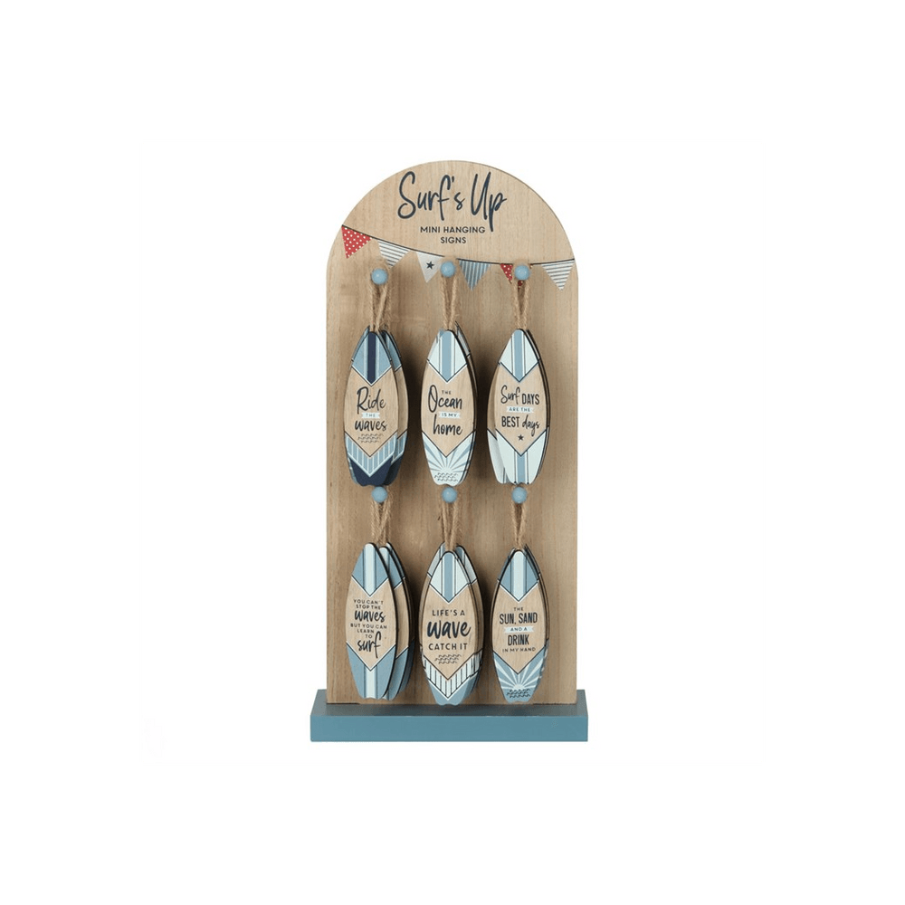Surf's Up Mini Surfboard Signs - DuvetDay.co.uk