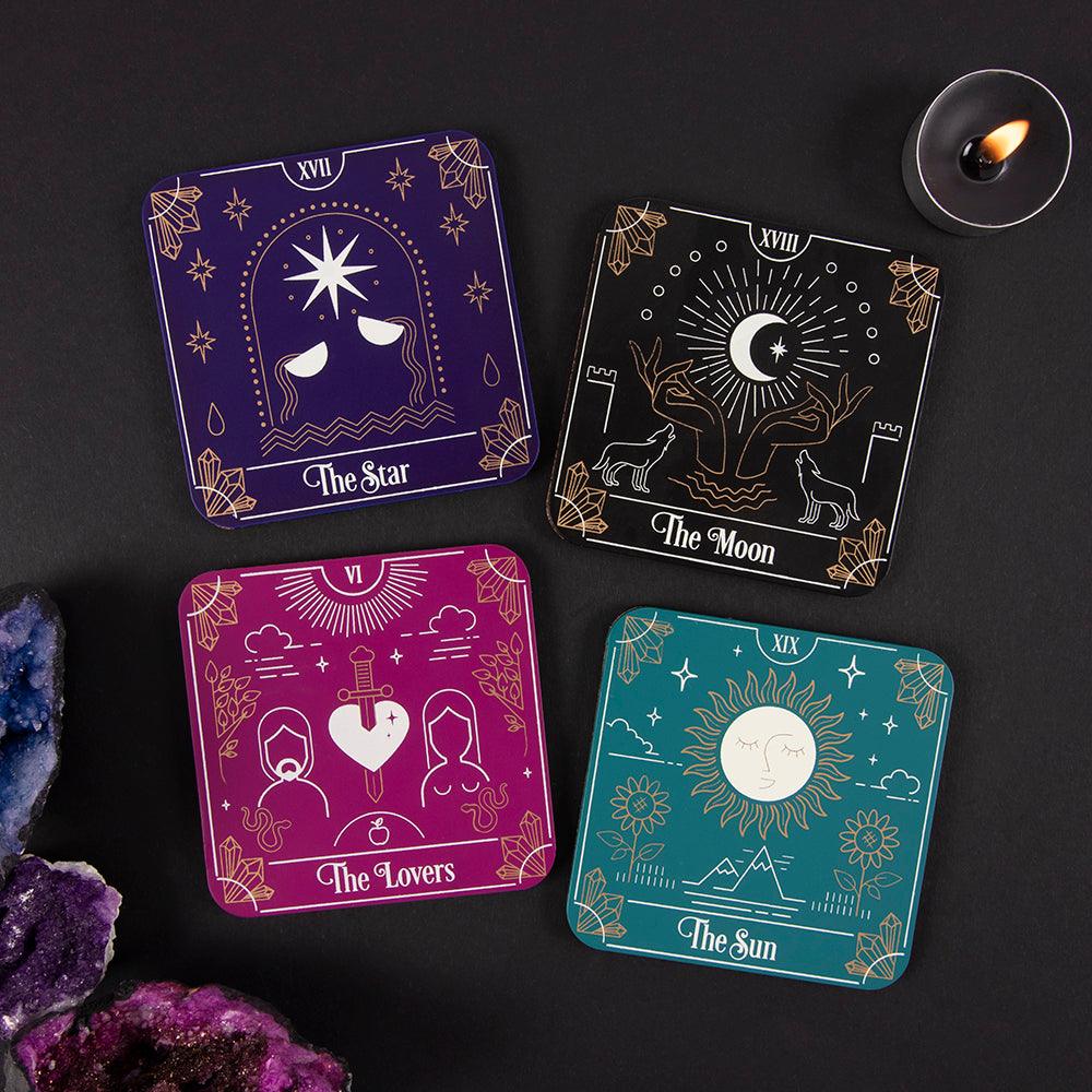 Tarot Card Coaster Set - DuvetDay.co.uk