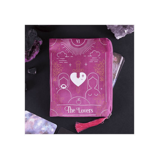 The Lovers Tarot Card Zippered Bag - DuvetDay.co.uk