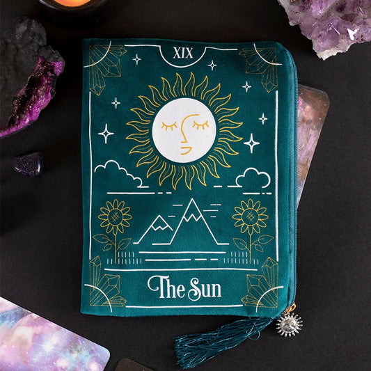 The Sun Tarot Card Zippered Bag - DuvetDay.co.uk