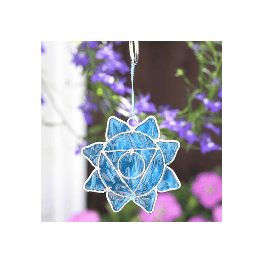 Throat Chakra Symbol Mini Suncatcher - DuvetDay.co.uk