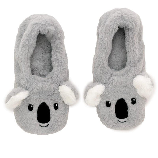 Toesties Heat Wheat Pack Warmer Slippers - Koala - DuvetDay.co.uk