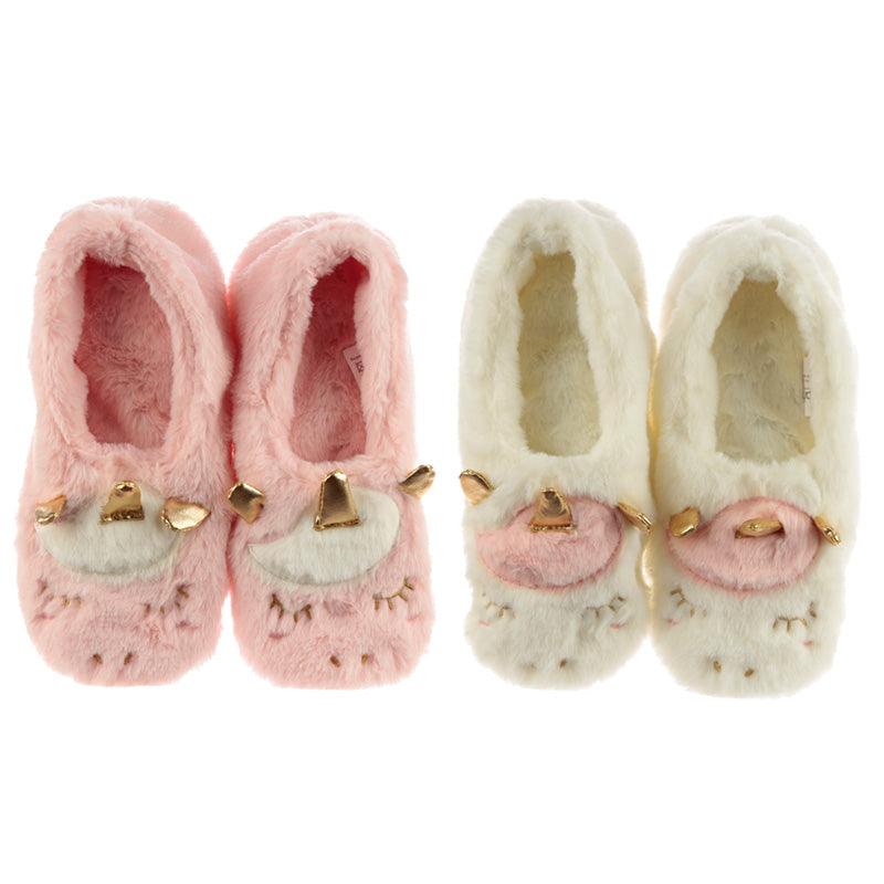 Toesties Heat Wheat Pack Warmer Slippers - Unicorn - DuvetDay.co.uk