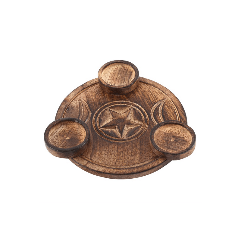 Triple Moon Tealight Candle Holder - DuvetDay.co.uk