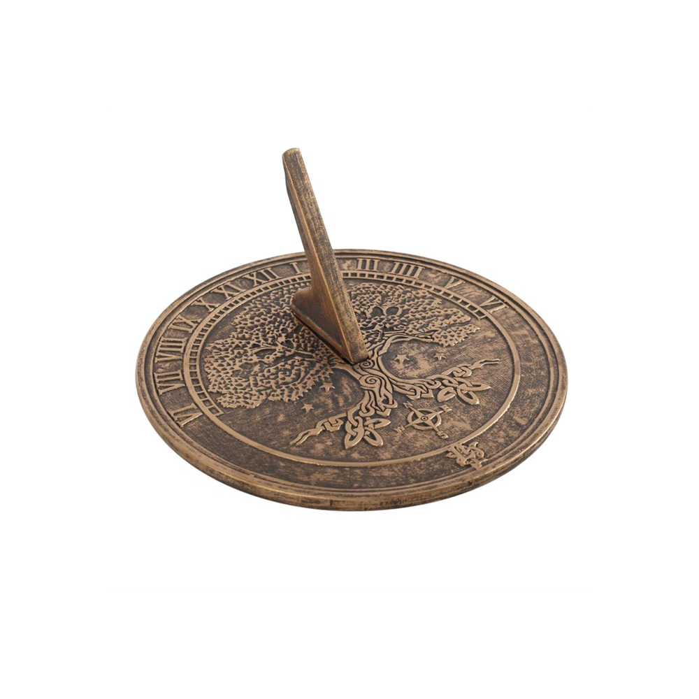 Tree Of Life Terracotta Sundial by Lisa Parker - DuvetDay.co.uk