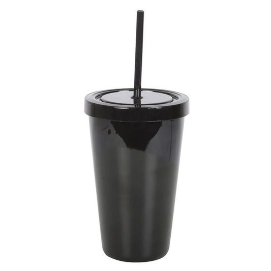 Goth Juice Plastic Tumbler with Straw - DuvetDay.co.uk