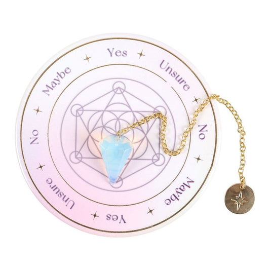 Opalite Pendulum Divination Kit - DuvetDay.co.uk