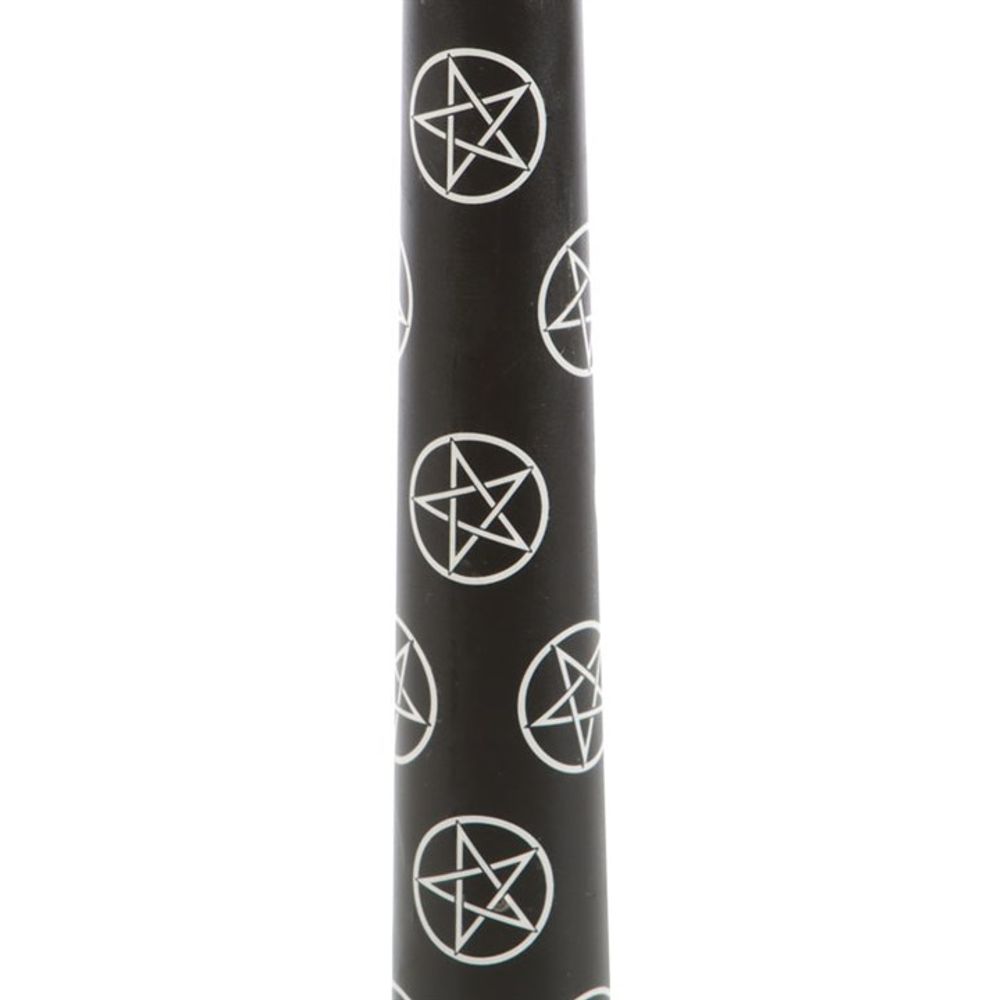 Set of 3 Black Magic Pentagram Taper Candles - DuvetDay.co.uk