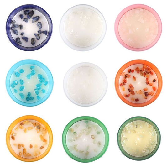 Set of 12 Zodiac Gemstone Candles - DuvetDay.co.uk