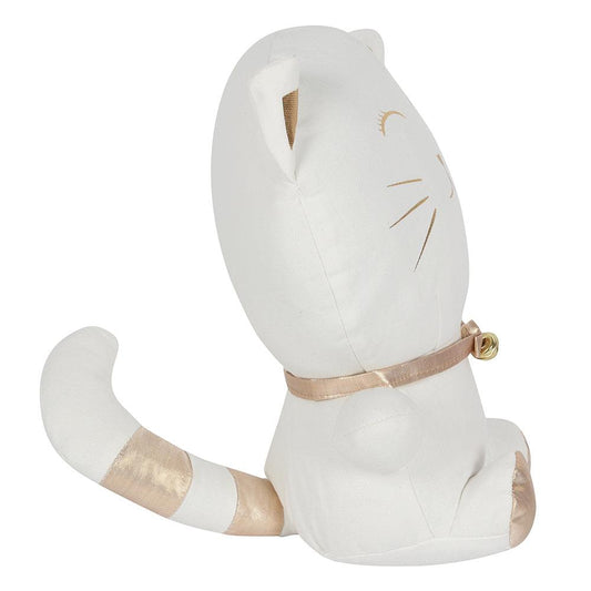White Cat Door Stop - DuvetDay.co.uk