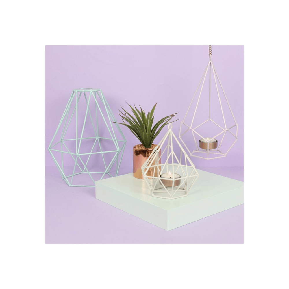 White Wire Tealight Holder - DuvetDay.co.uk