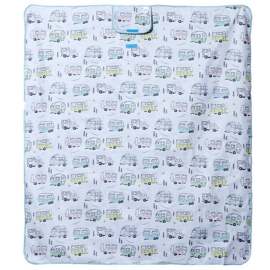 Wildwood Caravan Picnic Blanket - DuvetDay.co.uk