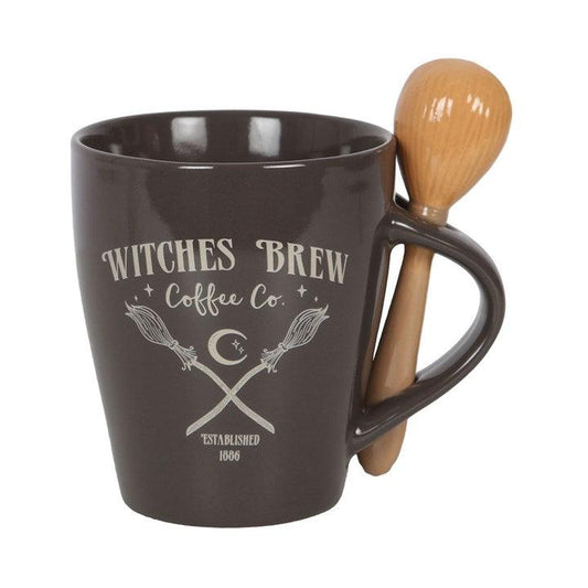 Witches Brew Coffee Co. Mug and Spoon Set - DuvetDay.co.uk