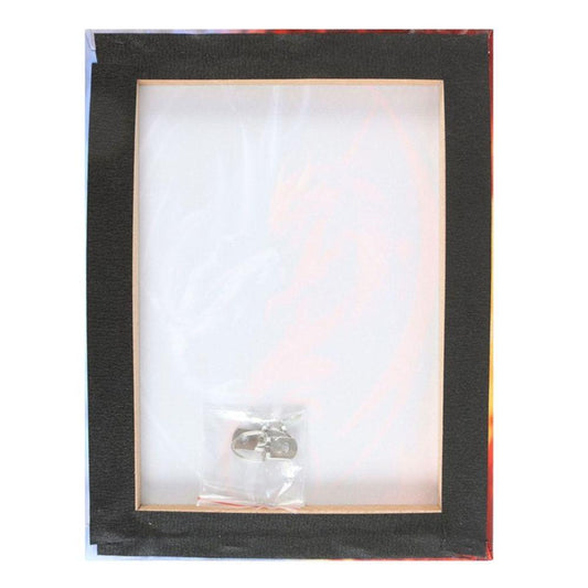 19x25cm Fire and Ice Canvas Plaque by Anne Stokes - DuvetDay.co.uk