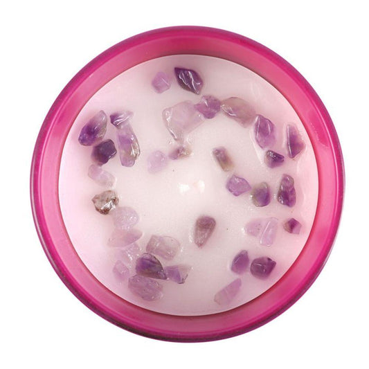 Aquarius Bergamot & Mandarin Gemstone Zodiac Candle - DuvetDay.co.uk