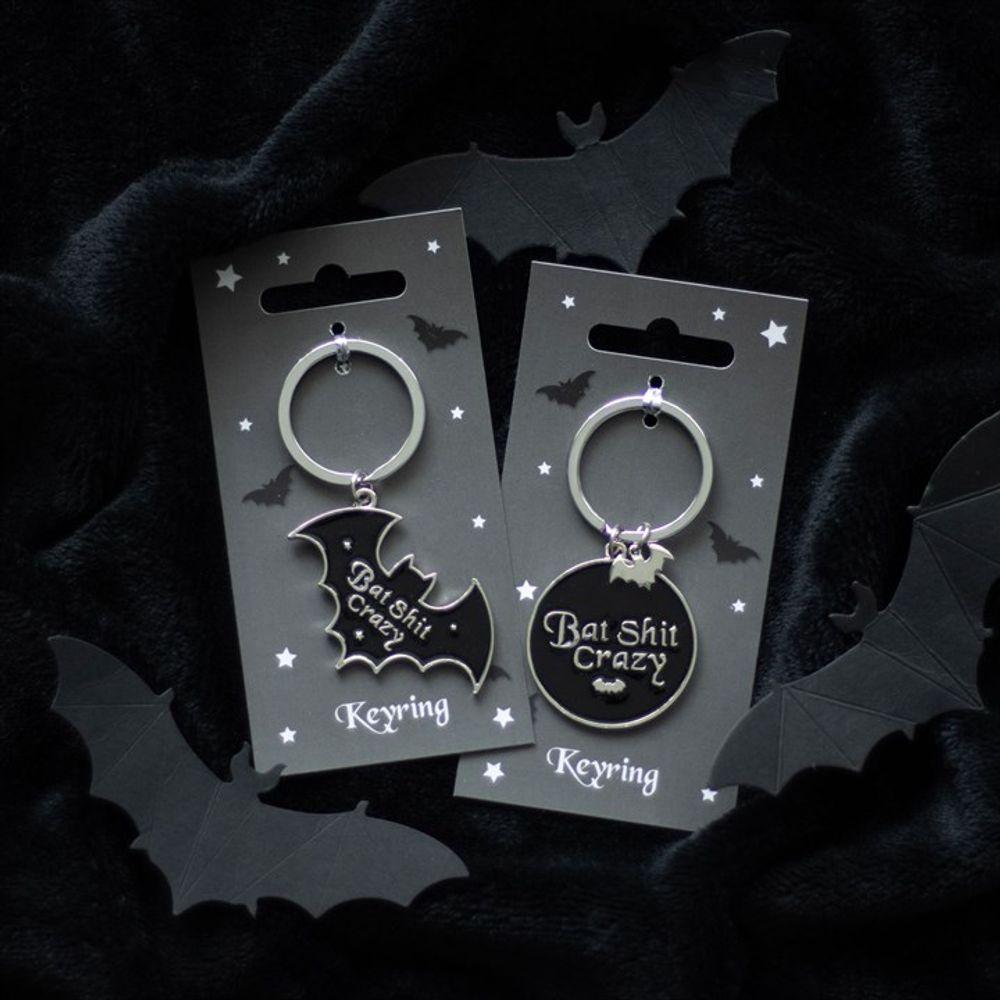 Bat Shit Crazy Keyring - DuvetDay.co.uk