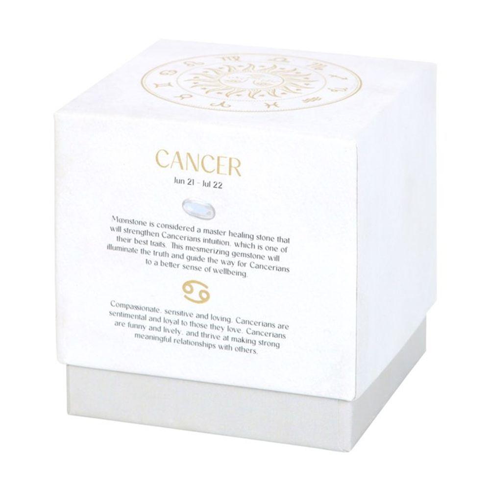 Cancer Orange & Chamomile Gemstone Zodiac Candle - DuvetDay.co.uk