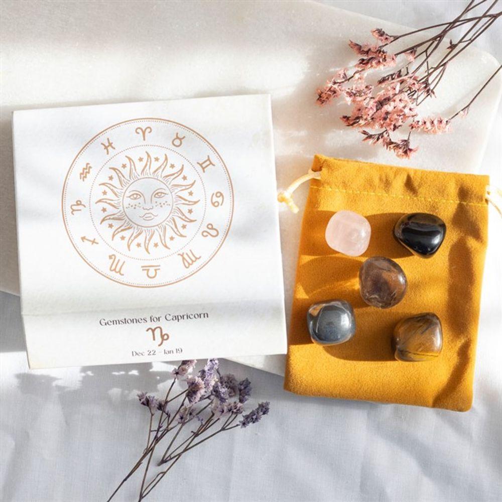 Capricorn Crystal Tumblestone Set - DuvetDay.co.uk