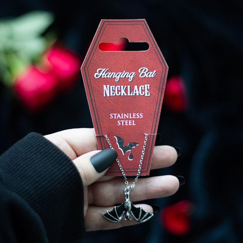 Hanging Bat Pendant Necklace - DuvetDay.co.uk
