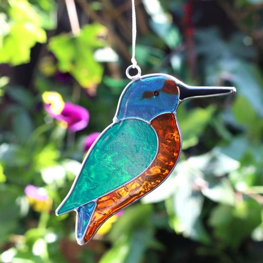 Kingfisher Bird Suncatcher - DuvetDay.co.uk