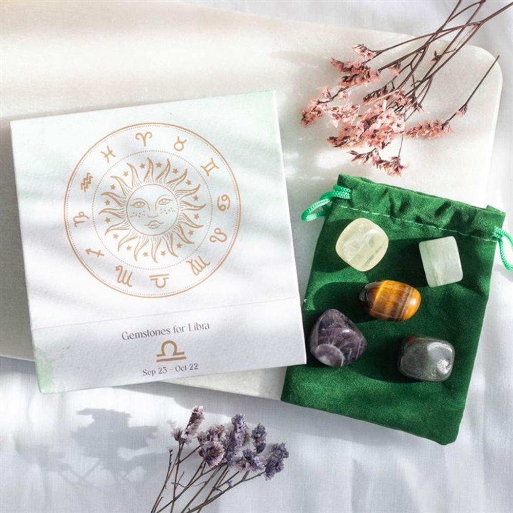 Libra Crystal Tumblestone Set - DuvetDay.co.uk