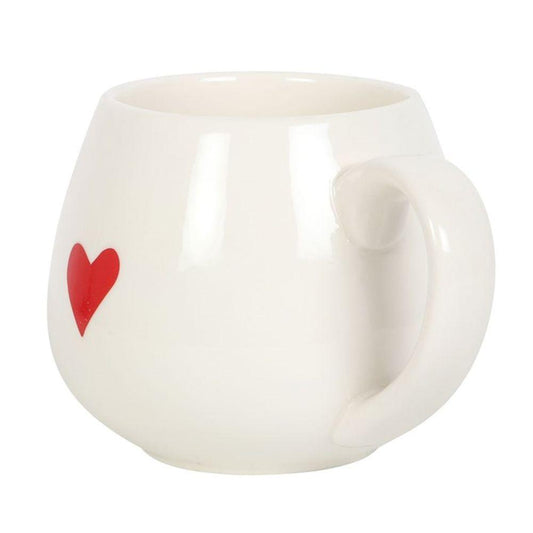 Love Heart Hidden Message Rounded Mug - DuvetDay.co.uk