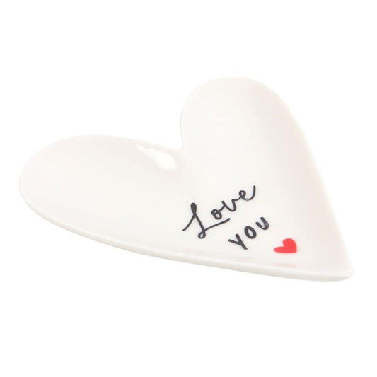 Love You Heart Trinket Dish - DuvetDay.co.uk
