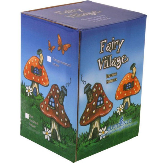 Orange Smoking Toadstool Incense Cone Holder - DuvetDay.co.uk