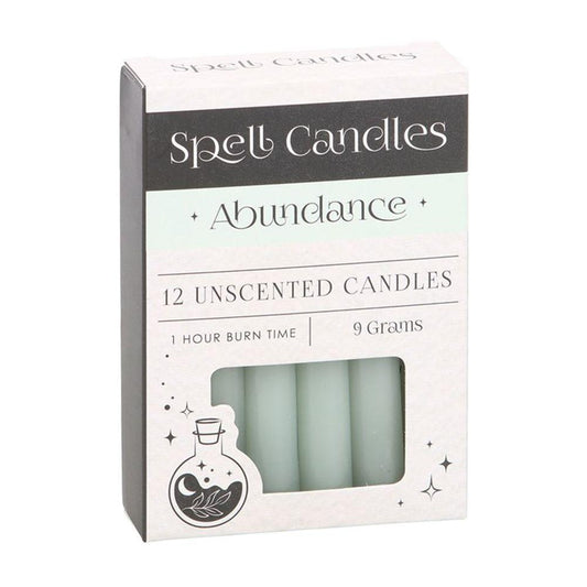 Pack of 12 Abundance Spell Candles - DuvetDay.co.uk