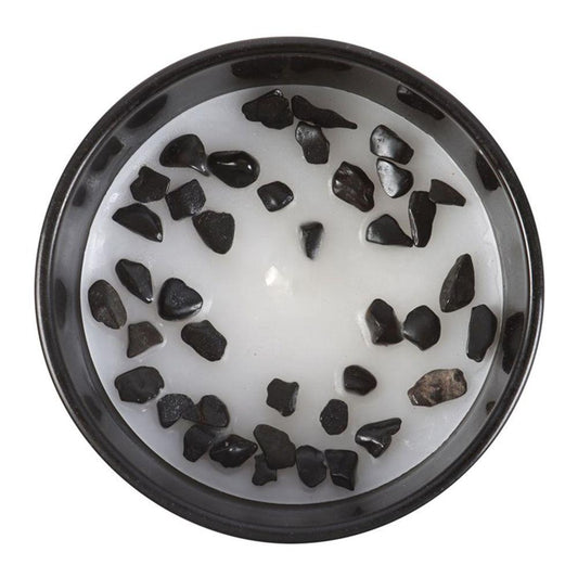 Scorpio Black Oudh Gemstone Zodiac Candle - DuvetDay.co.uk