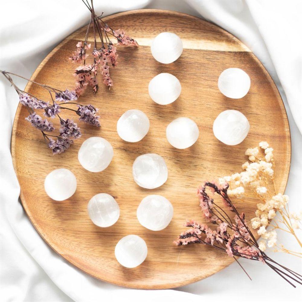 Selenite Crystal Tumblestone - DuvetDay.co.uk