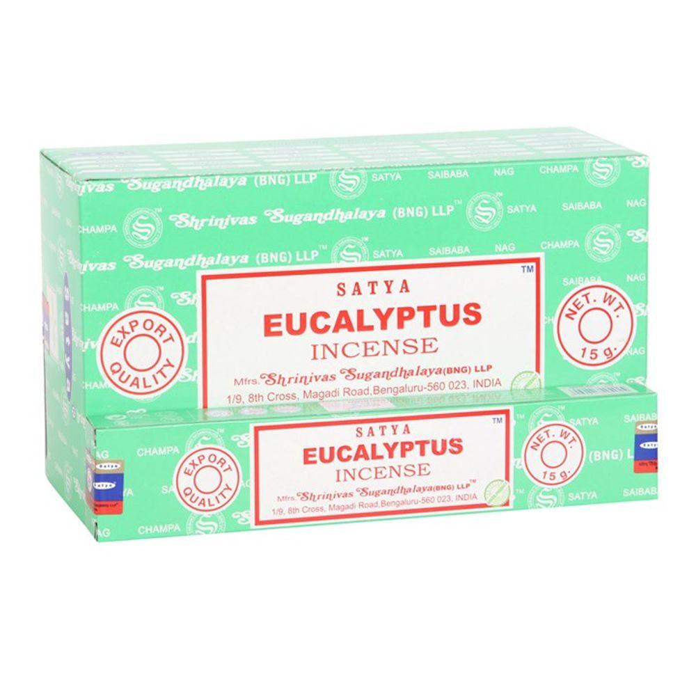 12 Packs Eucalyptus Incense Sticks by Satya - DuvetDay.co.uk