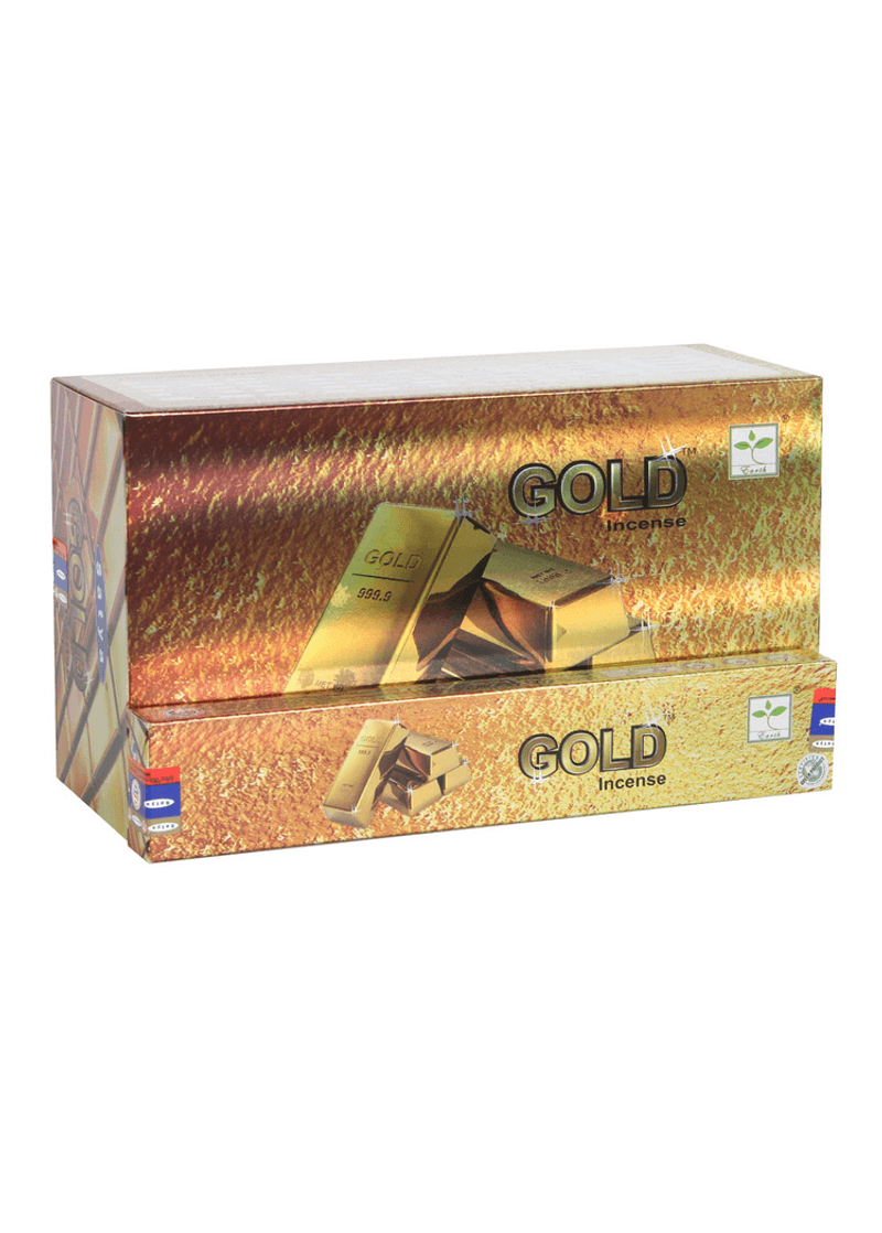 12 Packs of Gold Incense Sticks by Satya - DuvetDay.co.uk