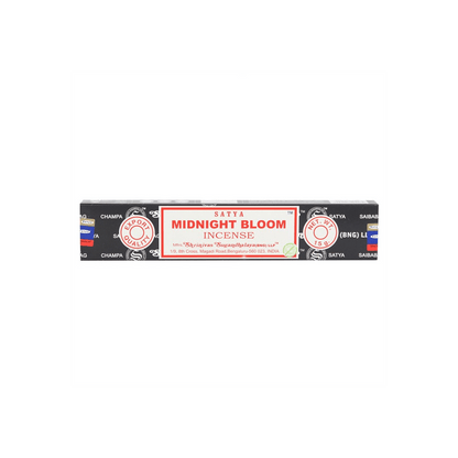 12 Packs of Midnight Bloom Incense Sticks by Satya - DuvetDay.co.uk