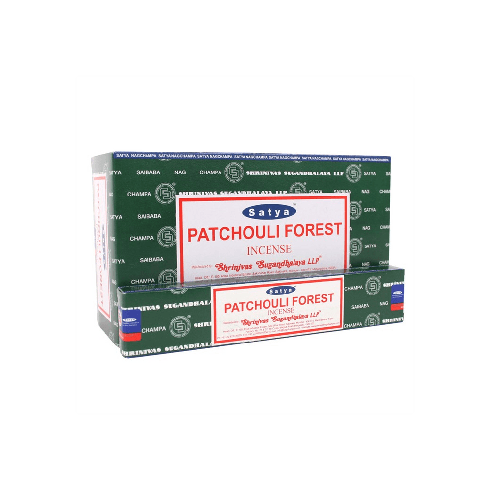 12 Packs of Patchouli Forest Incense Sticks by Satya - DuvetDay.co.uk