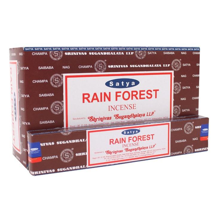 12 Packs of Rainforest Incense Sticks by Satya - DuvetDay.co.uk