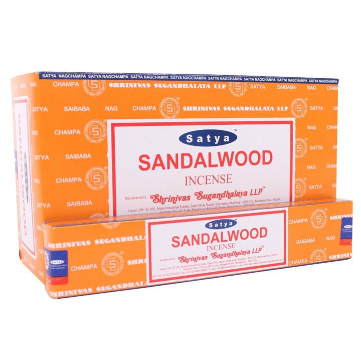 12 Packs of Sandalwood Incense Sticks by Satya - DuvetDay.co.uk