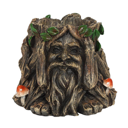 14cm Green Man Plant Pot - DuvetDay.co.uk