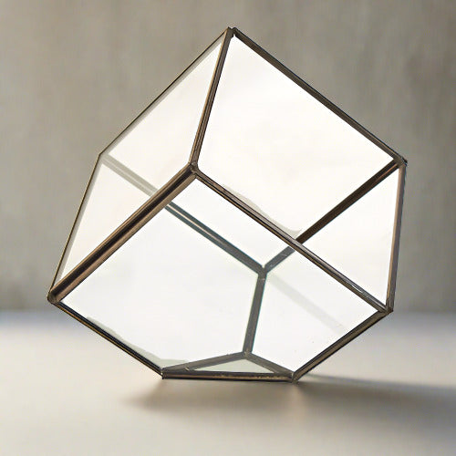 Glass Terrarium - Cube on Corner
