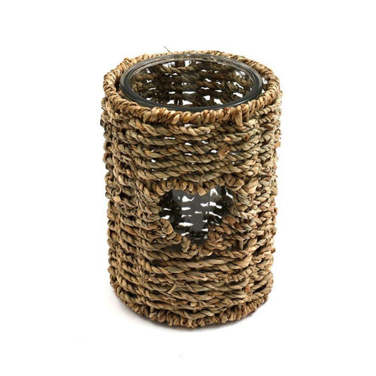 16cm Seagrass Candle Holder - DuvetDay.co.uk