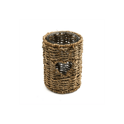 16cm Seagrass Candle Holder - DuvetDay.co.uk