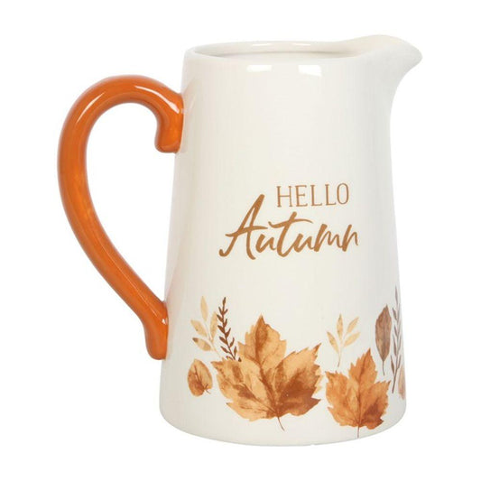 17cm Hello Autumn Ceramic Flower Jug - DuvetDay.co.uk