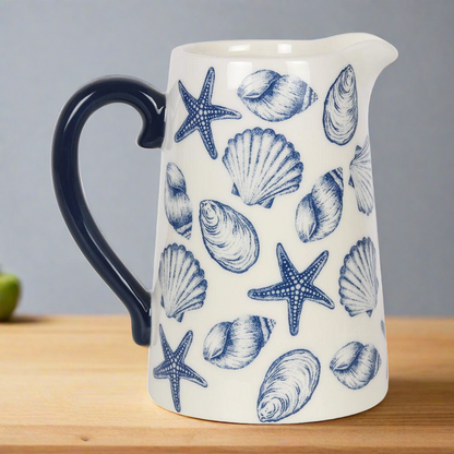 17cm Seashell Ceramic Flower Jug